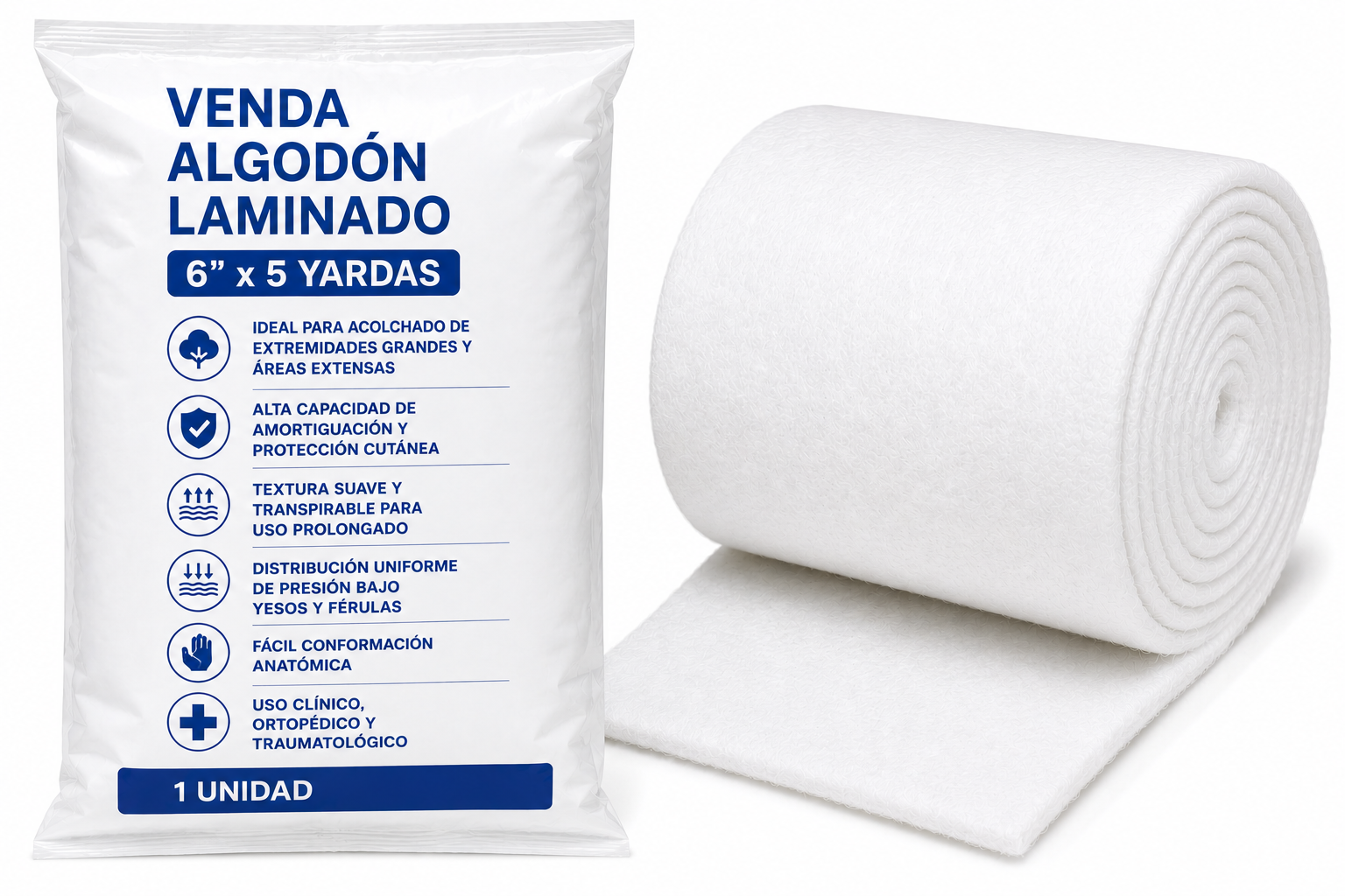 VENDA ALGODÓN LAMINADO 6" X 5 YARDAS