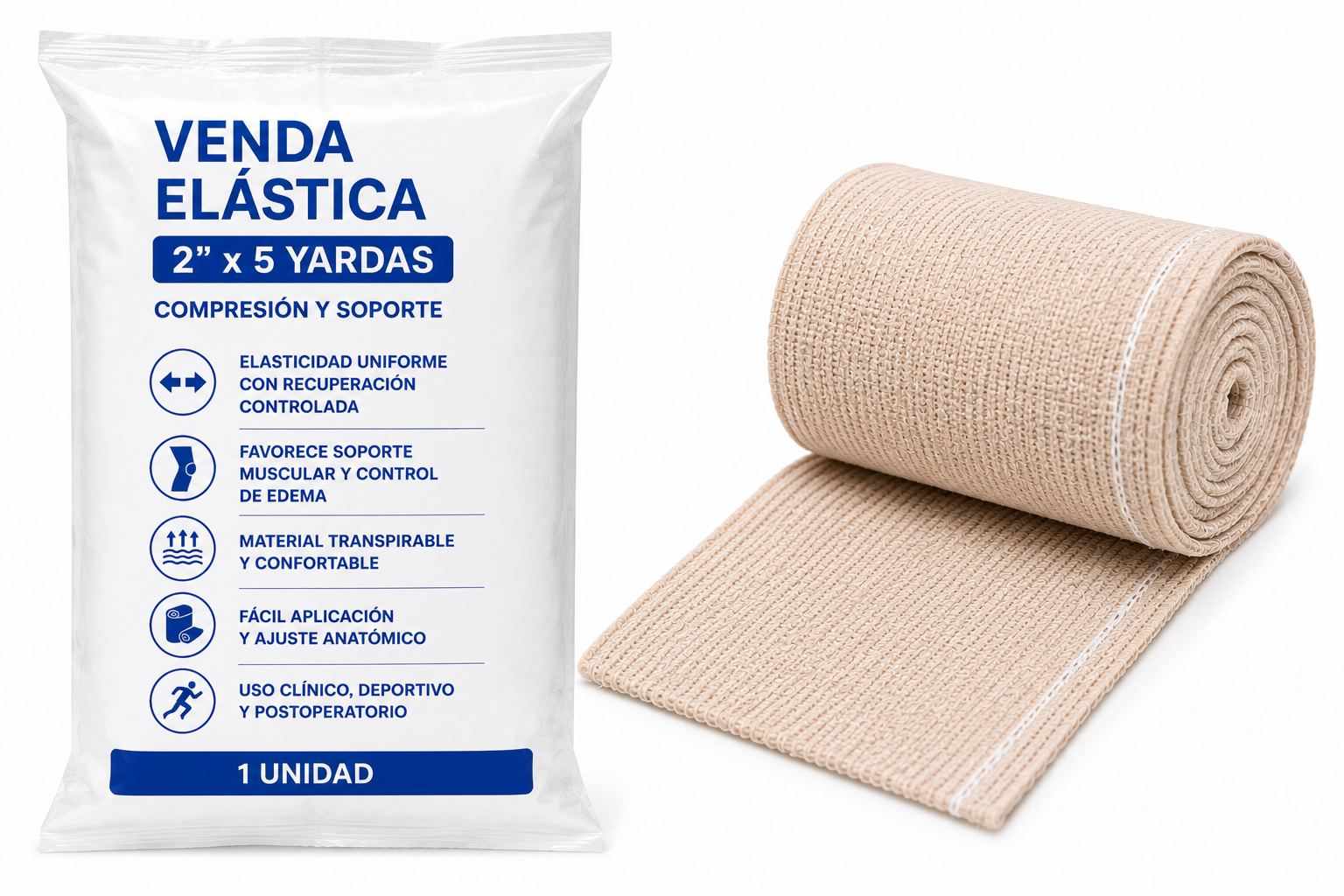 VENDA ELÁSTICA 2" X 5 YARD