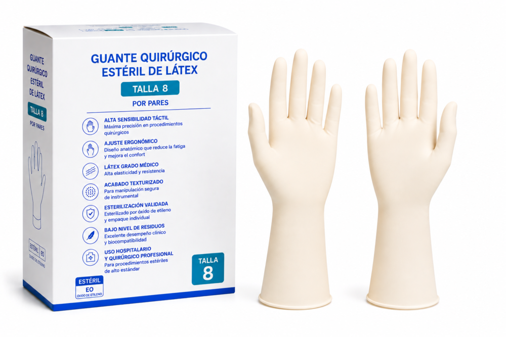 GUANTE ESTÉRIL TALLA 8.0