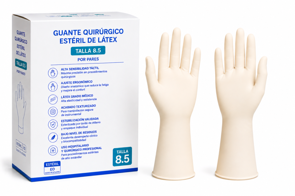 GUANTE ESTÉRIL TALLA 8.5