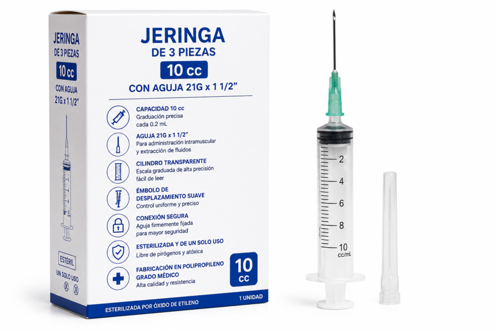 JERINGA 3ML C.A. 23G X 1"