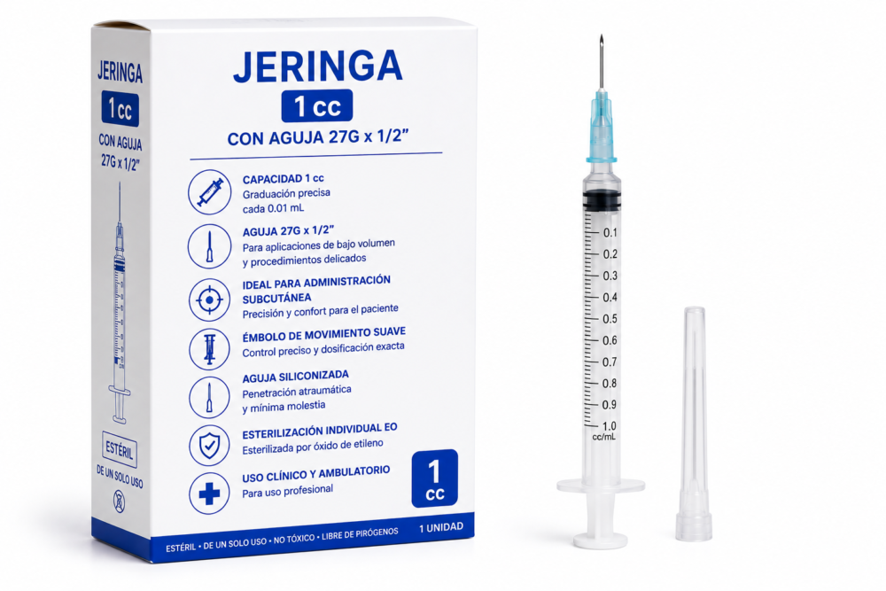 JERINGA 3P. 10cc C.A. 21G X 1 1/2"