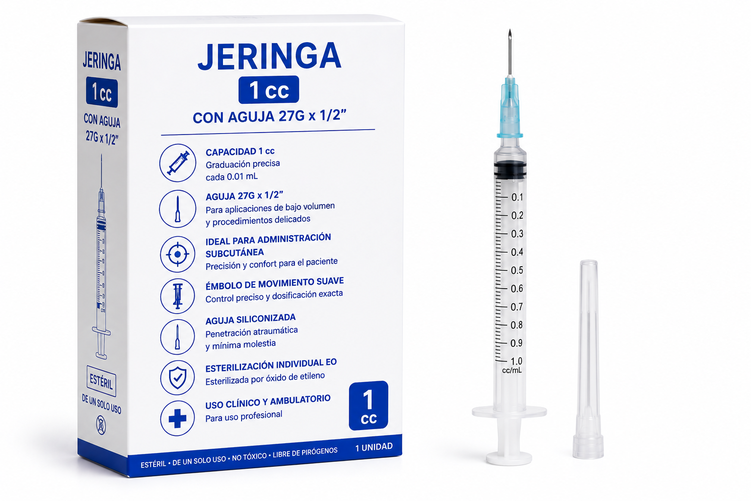 JERINGA 3P. 10cc C.A. 21G X 1 1/2"