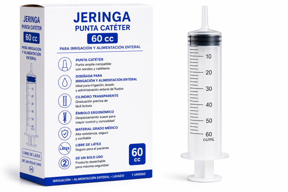JERINGA 60cc PUNTA CATÉTER